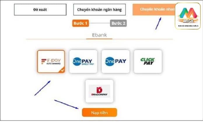 Những điều cần lưu ý khi nạp tiền trên Mig8?